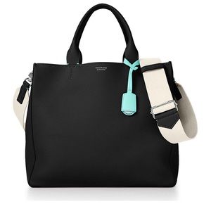 Tiffany & Co. Black Italian Leather Women’s Tote